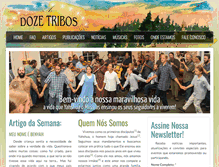 Tablet Screenshot of dozetribos.com.br
